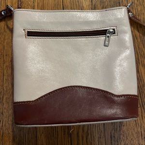Small leather crossbody purse, made in Italy